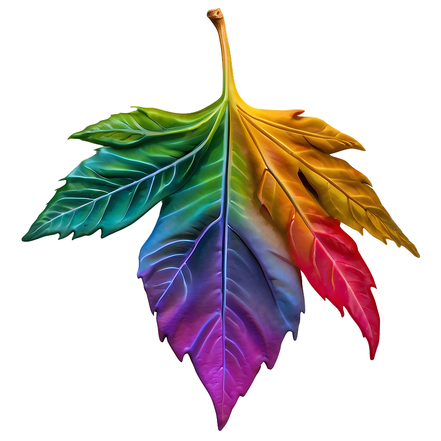 Saturated Fall Leaf Png 05252024 PNG Image