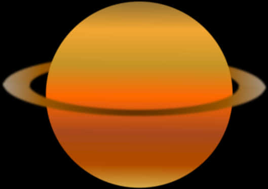 Saturn Planet Illustration PNG Image