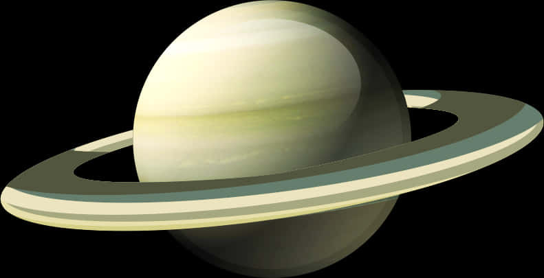 Saturn_ Planet_ Render PNG Image