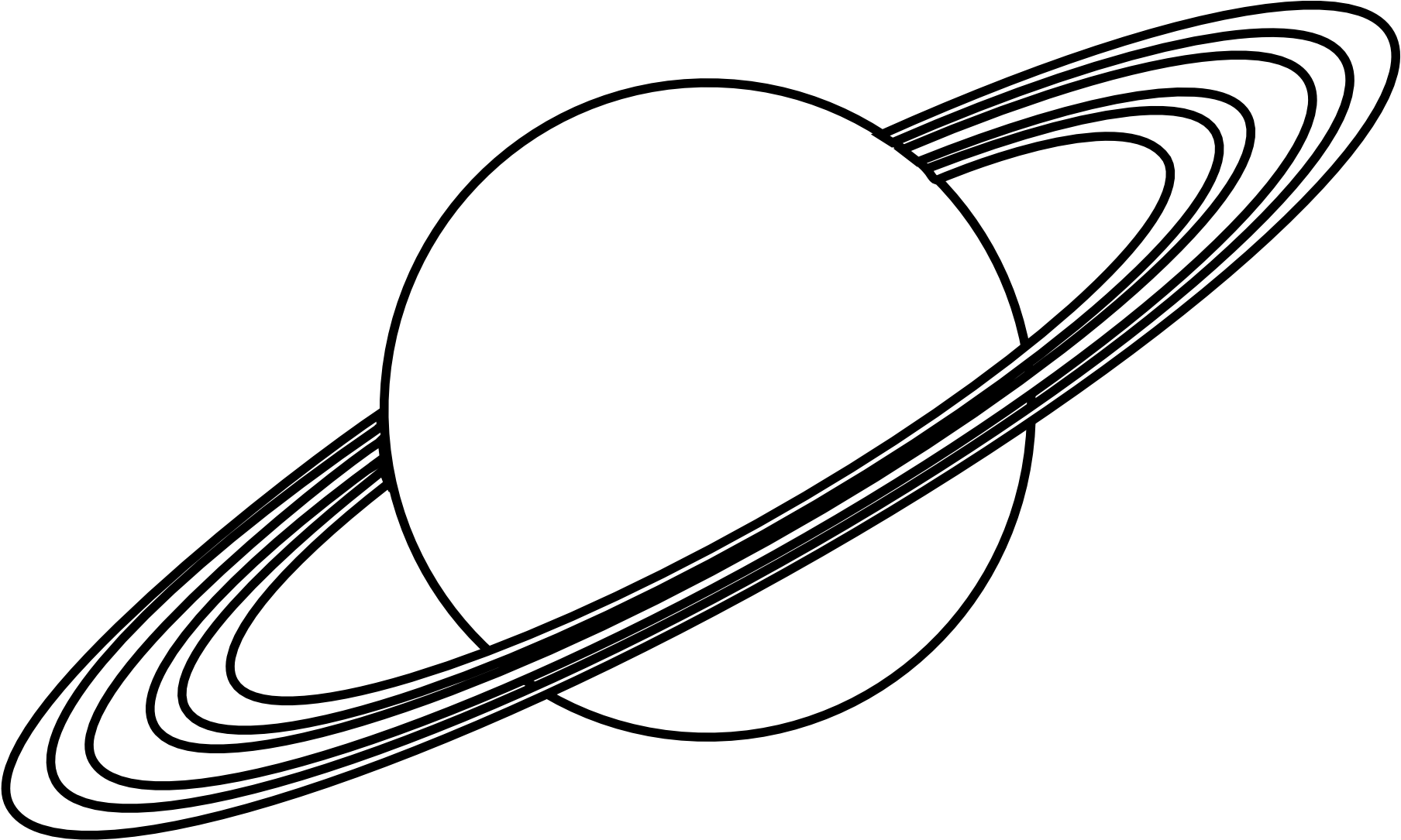 Saturn Planet Vector Illustration PNG Image