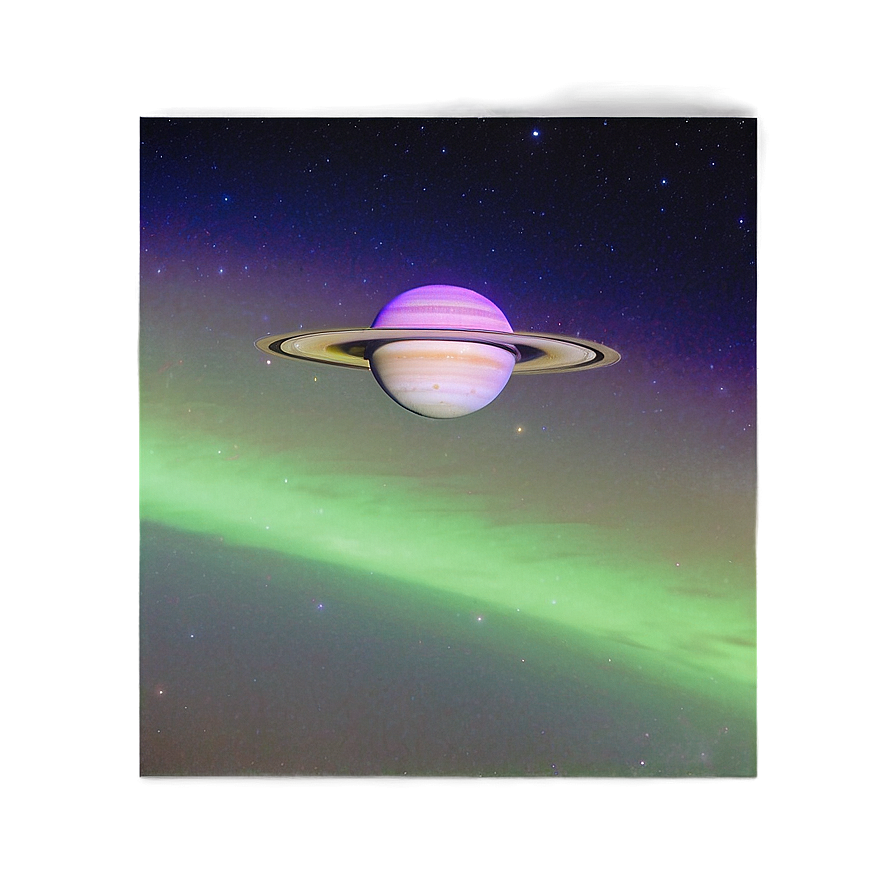 Saturn With Aurora Png 05212024 PNG Image