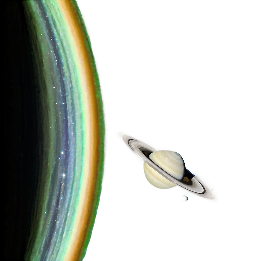 Saturn With Aurora Png Lyg4 PNG Image