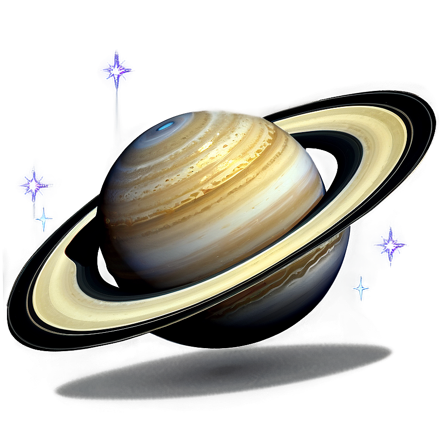 Saturn With Stars Png Fcs PNG Image