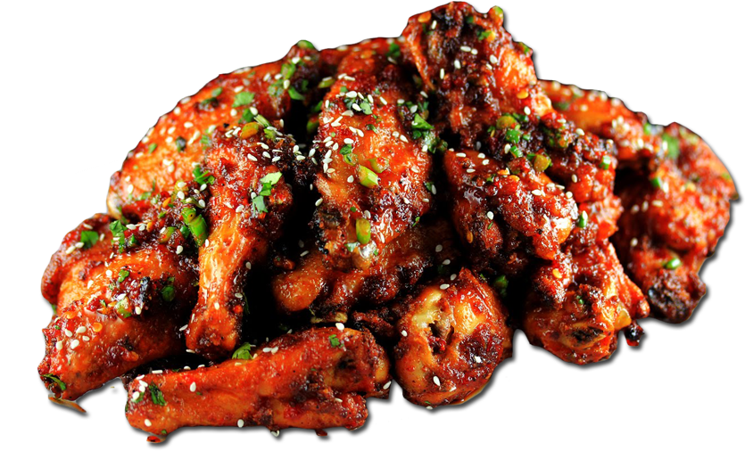 Saucy Chicken Wings Appetizer.png PNG Image