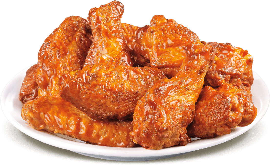 Saucy Chicken Wings Platter PNG Image