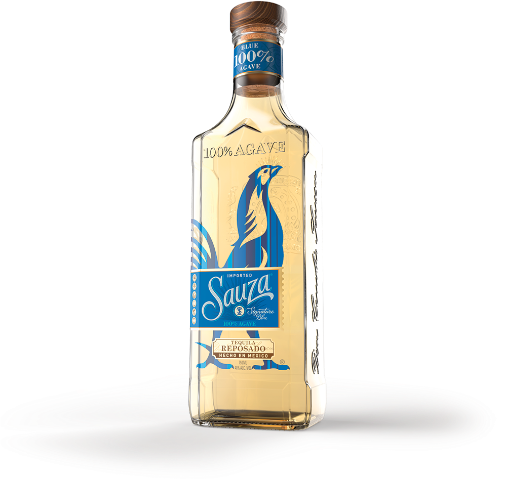 Sauza Blue Agave Tequila Bottle PNG Image