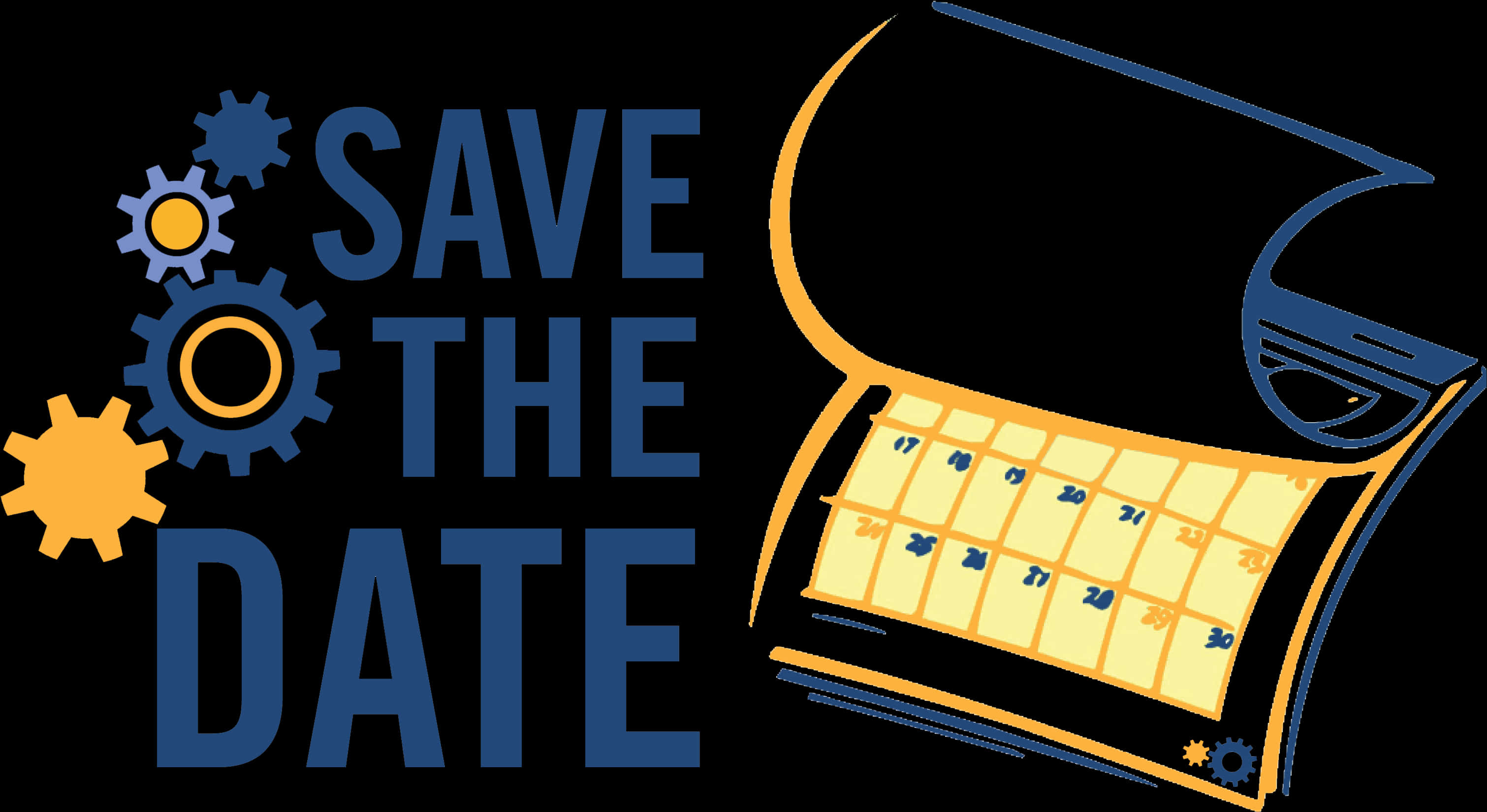 Save The Date Event Reminder PNG Image