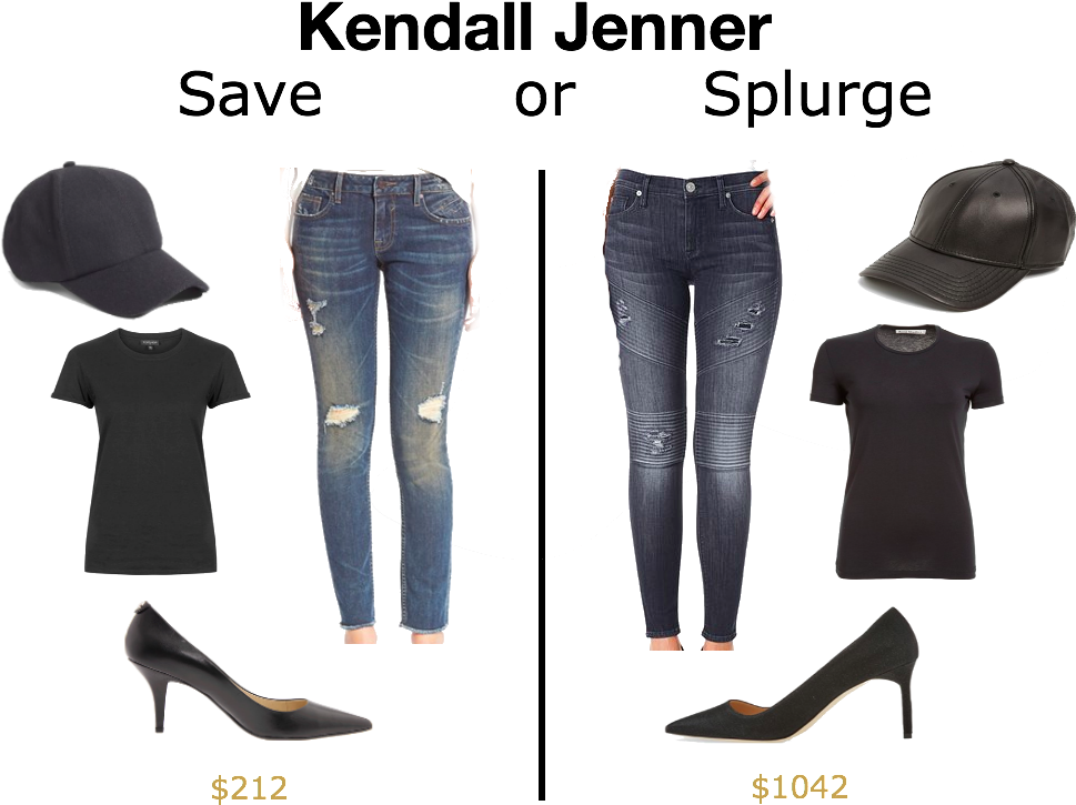 Saveor Splurge Fashion Comparison PNG Image