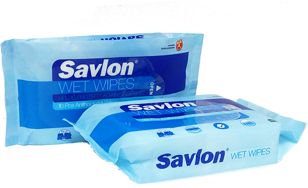 Savlon Wet Wipes Packaging PNG Image