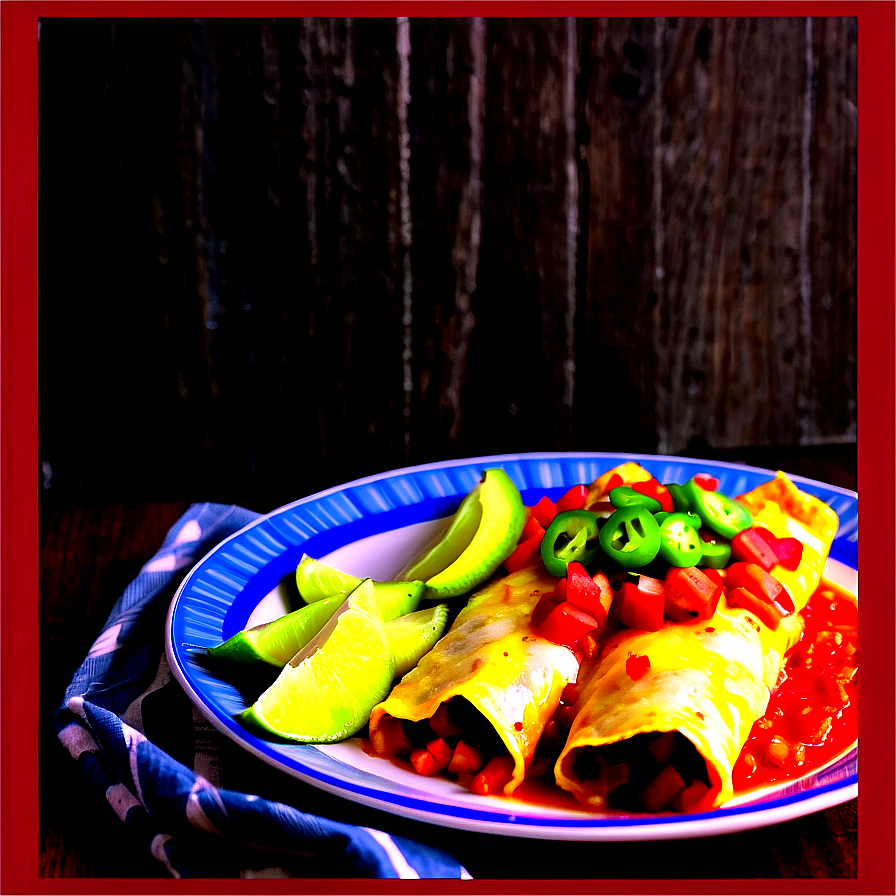 Savory Mexican Enchiladas Png Brf PNG Image