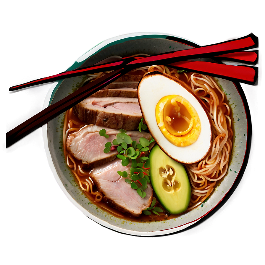 Savory Pork Ramen Png Ute PNG Image