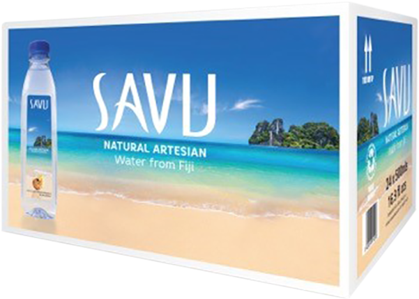 Savu Fijian Artesian Water Packaging PNG Image