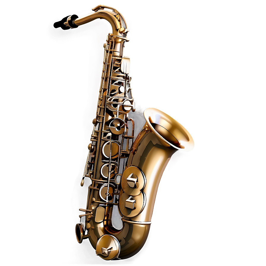 Saxophone In Nature Png Aio PNG Image