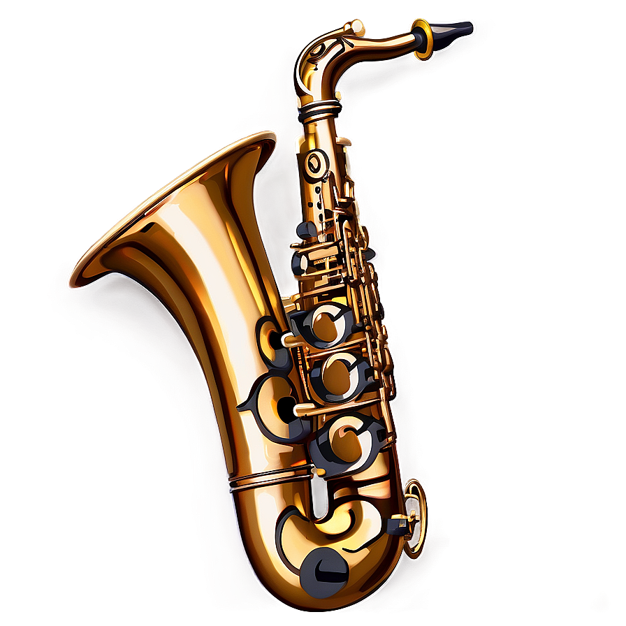 Saxophone In Space Png 05252024 PNG Image