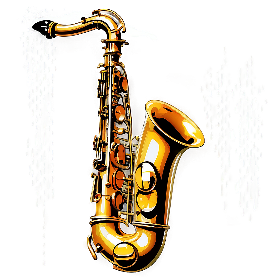 Saxophone In Winter Scene Png Rch19 PNG Image