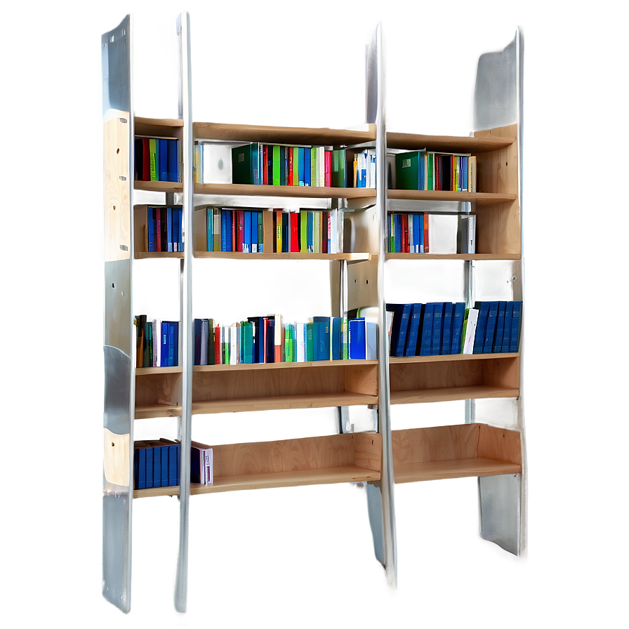 Scandinavian Bookshelf Png 05242024 PNG Image