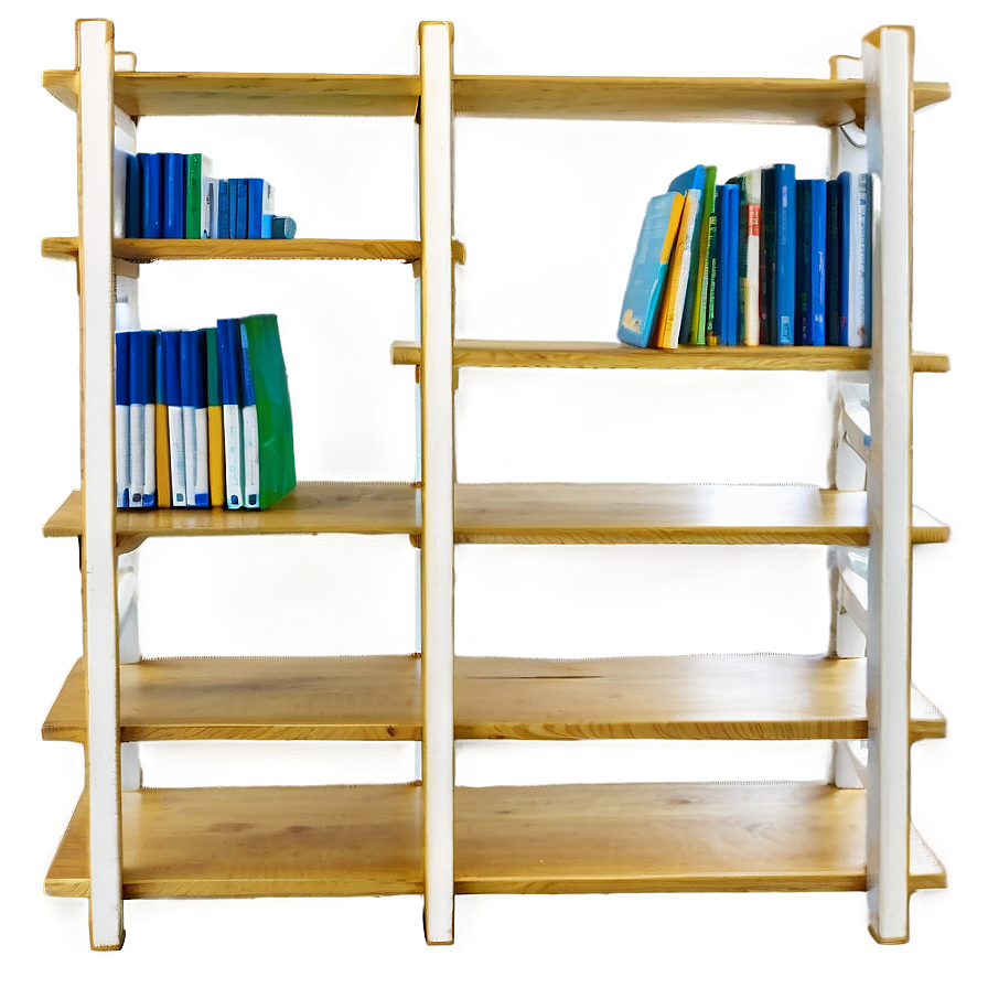 Scandinavian Bookshelf Png 05242024 PNG Image