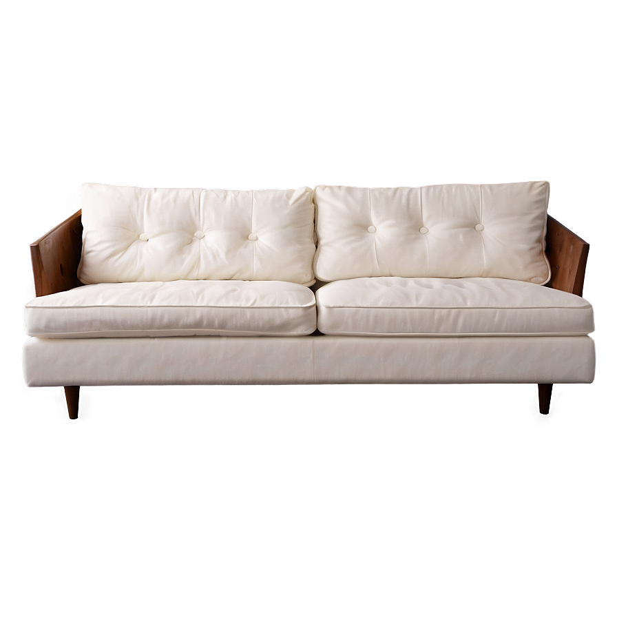 Scandinavian Style White Couch Png 14 PNG Image