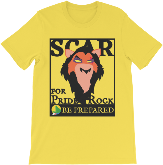 Scar Pride Rock Be Prepared T Shirt PNG Image