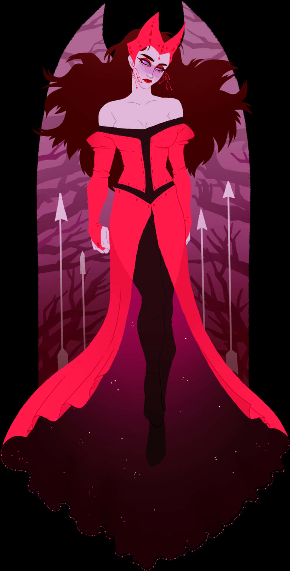 Scarlet Witch Enigmatic Presence PNG Image