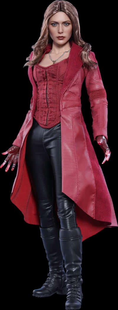 Scarlet Witch Figure Standing PNG Image