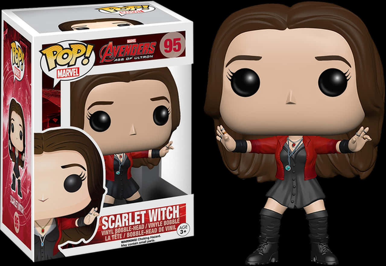 Scarlet Witch Funko Pop Figure PNG Image