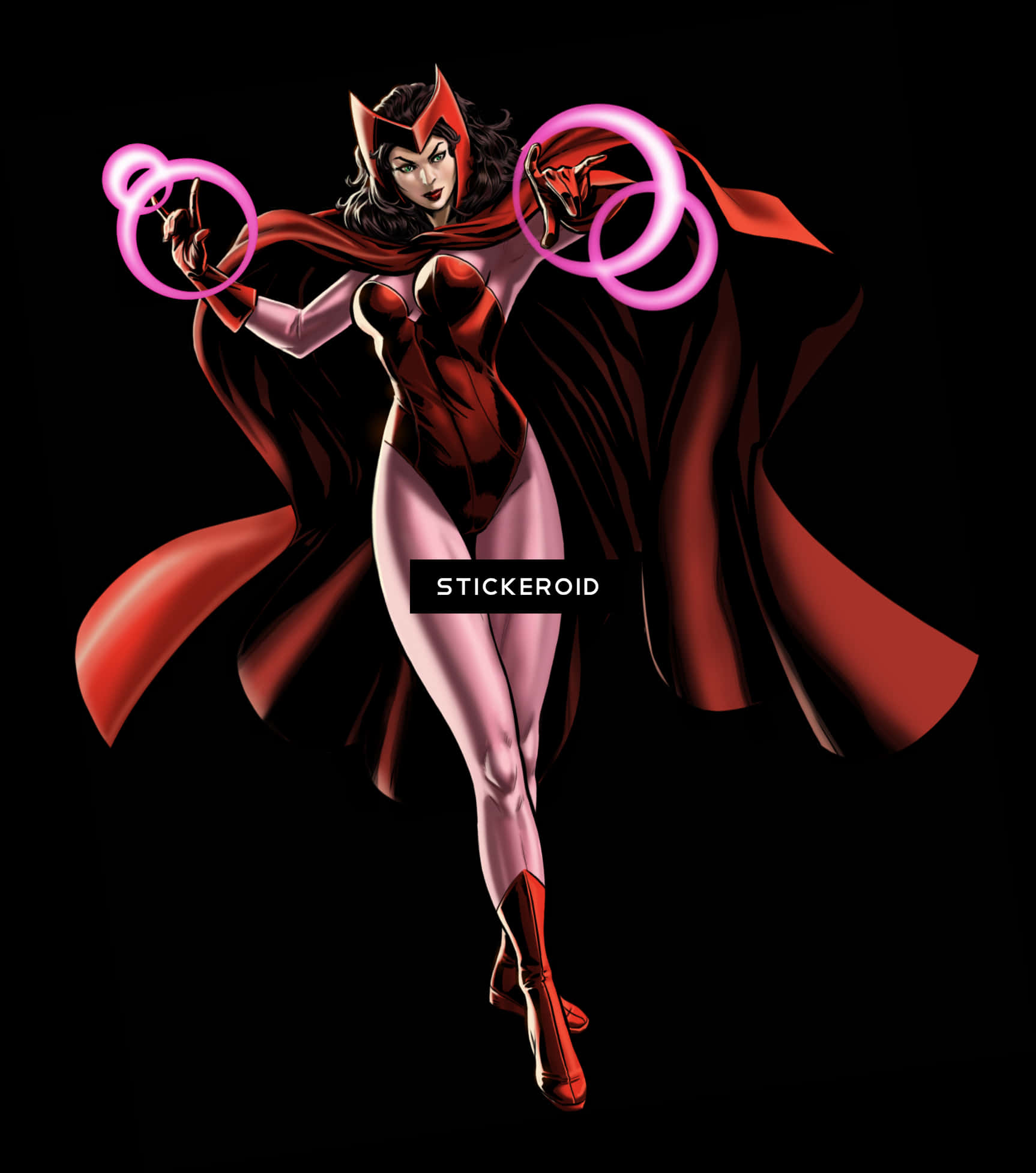 Scarlet Witch Power Pose PNG Image