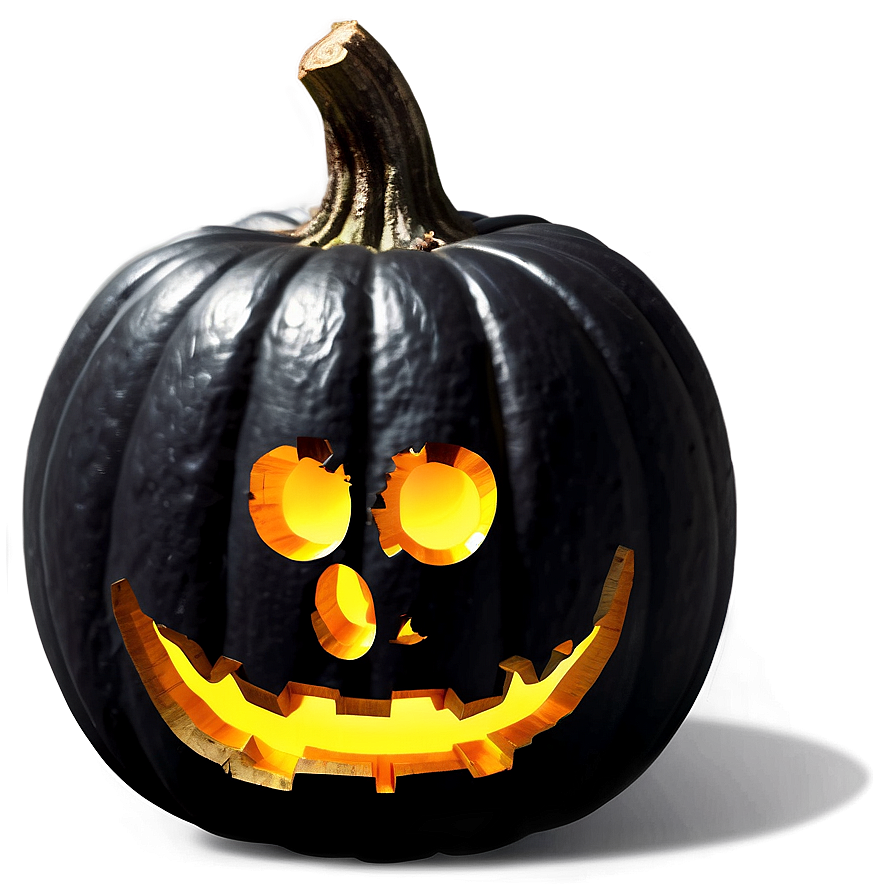 Scary Black Pumpkin Face Png Qtj PNG Image