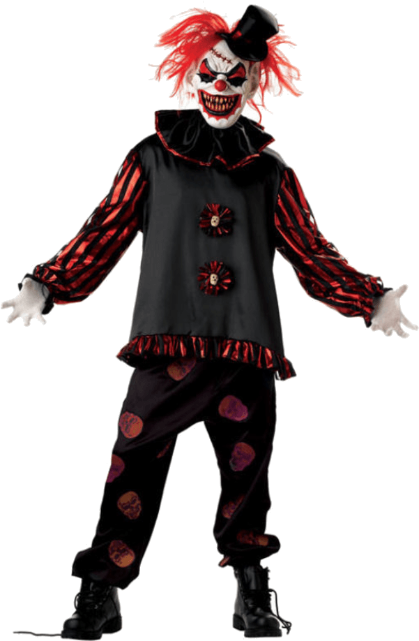 Scary Clown Costume PNG Image