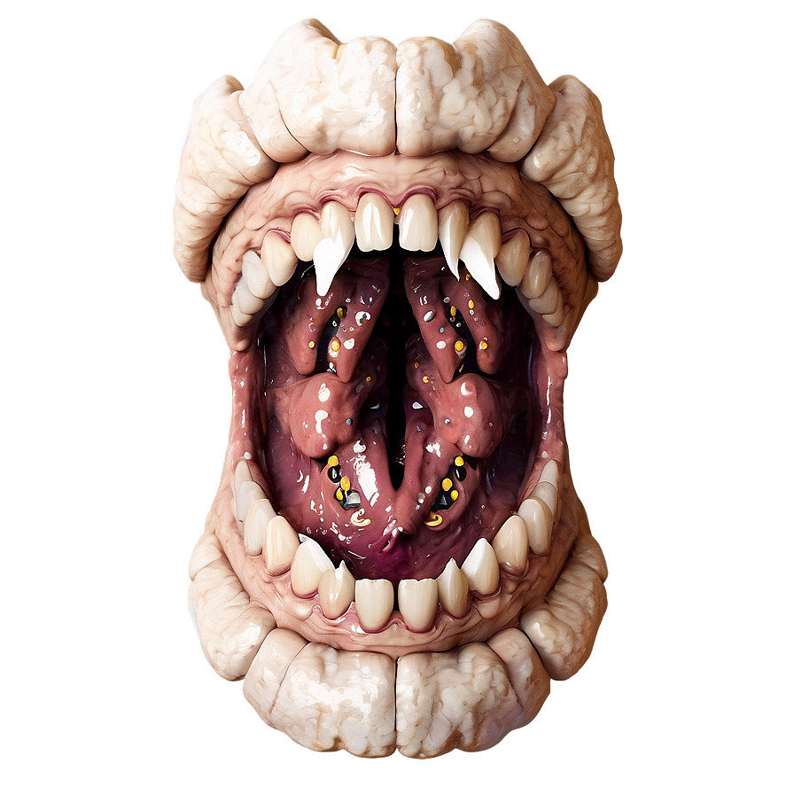 Scary Monster Mouth Png Xqh PNG Image