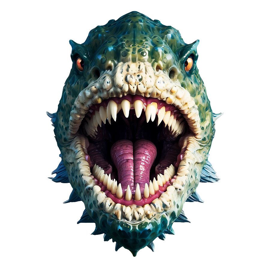 Scary Sea Monster Teeth Png 25 PNG Image