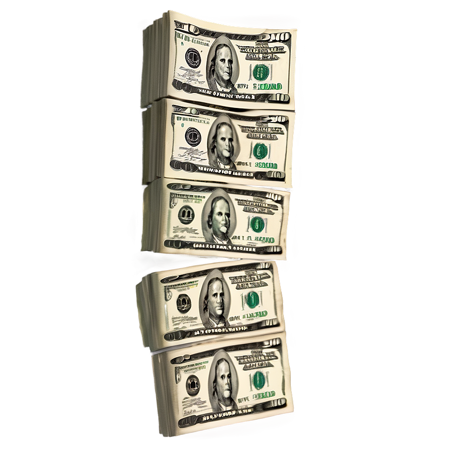 Scattered Dollar Bills Png Nul15 PNG Image