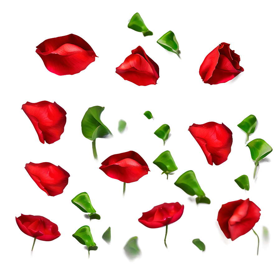 Scattered Rose Petals Png Epi PNG Image