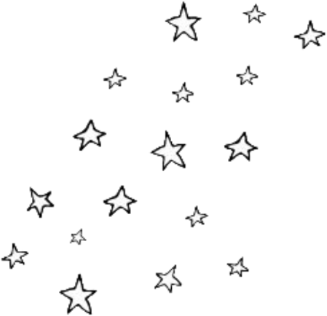 Scattered Stars Pattern Tumblr Background PNG Image