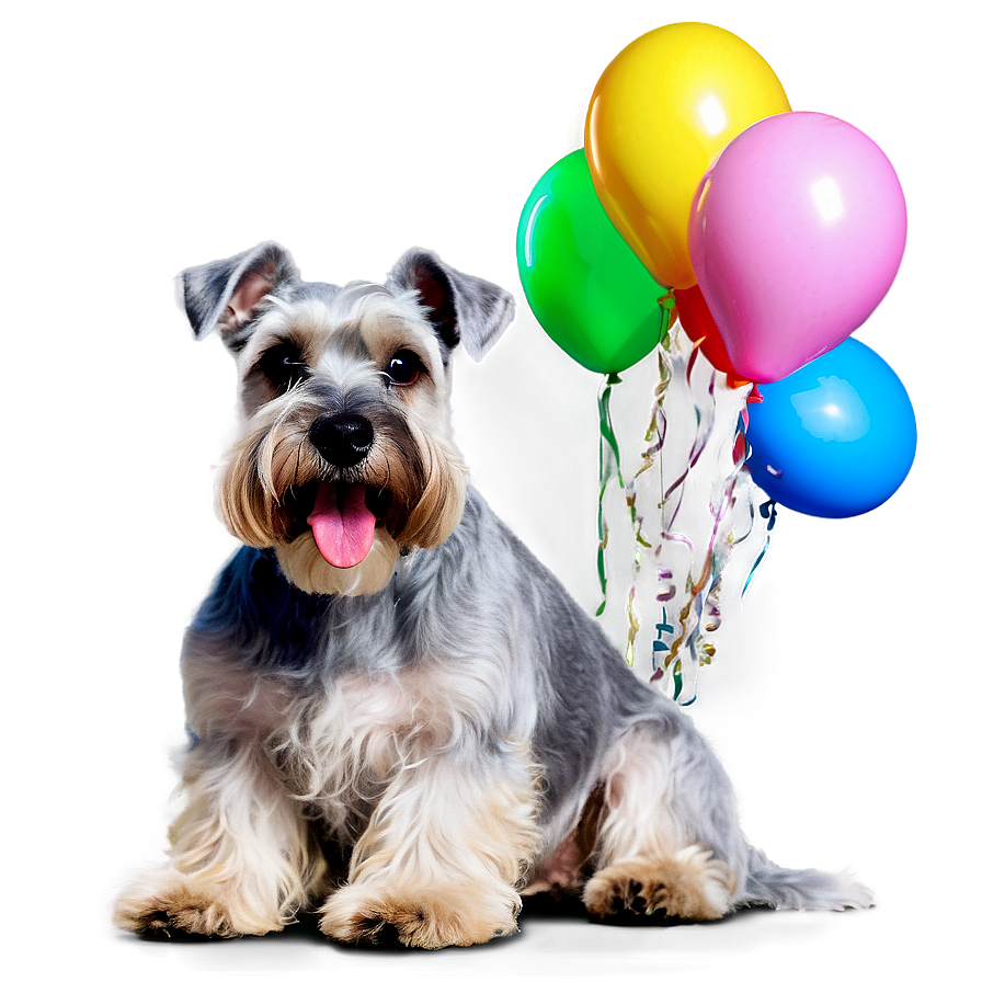 Schnauzer Birthday Party Png Fbk PNG Image