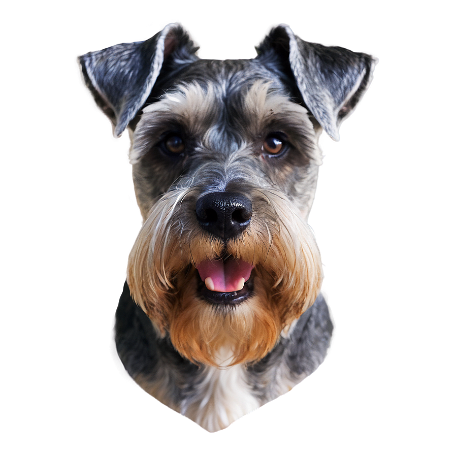 Schnauzer Face Closeup Png Hja PNG Image