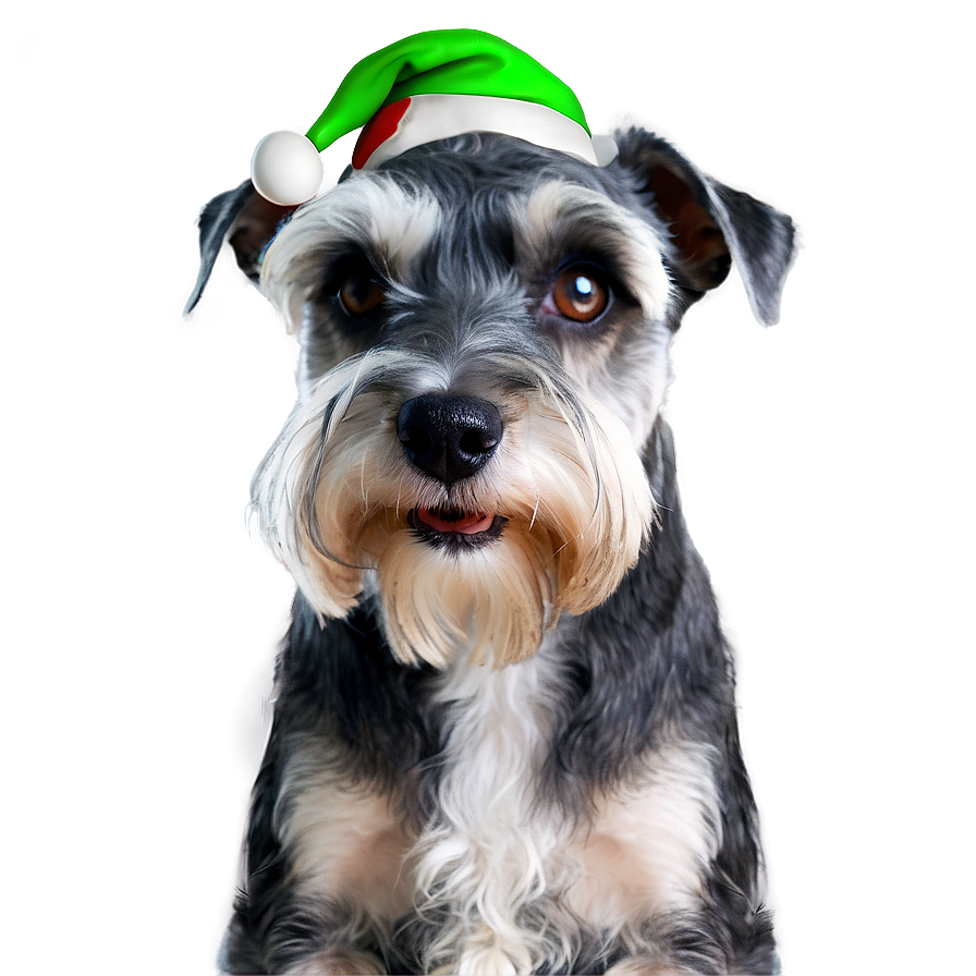 Schnauzer Holiday Greeting Png 18 PNG Image