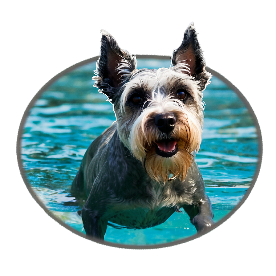 Schnauzer Swimming Png 06262024 PNG Image