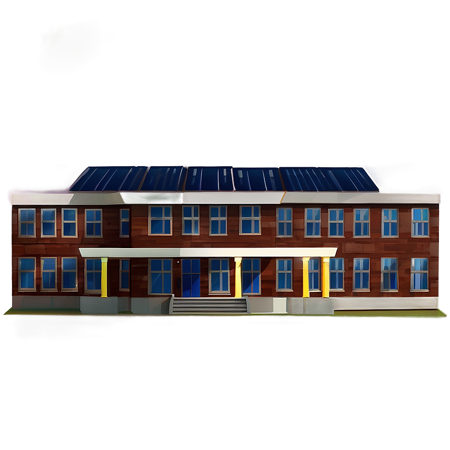 School Building Cartoon Png 4 PNG Image