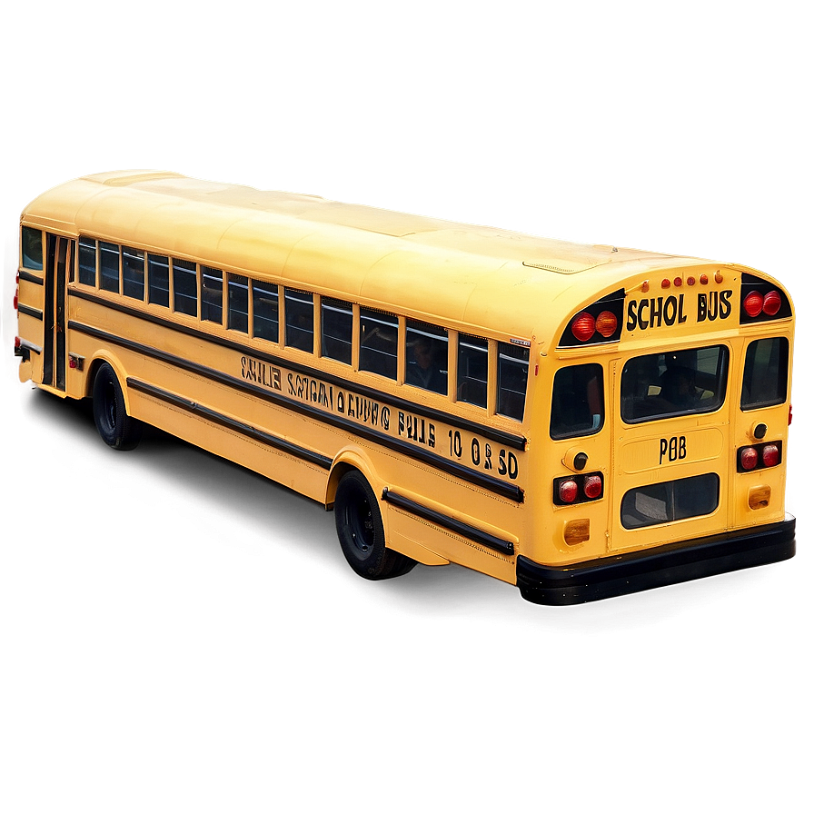 School Bus On Field Trip Png 50 PNG Image