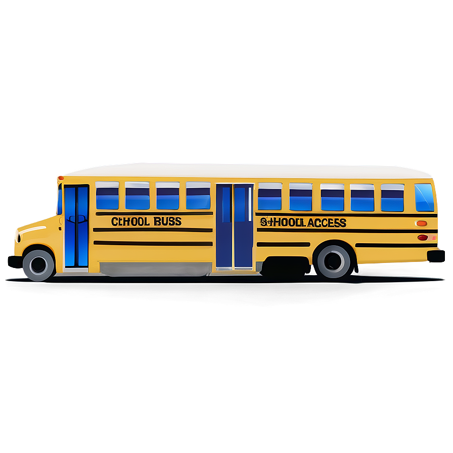 School Bus Wheelchair Access Png Pod1 PNG Image