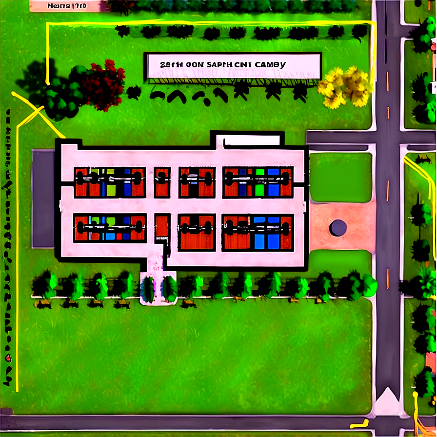 School Campus Map Png 20 PNG Image