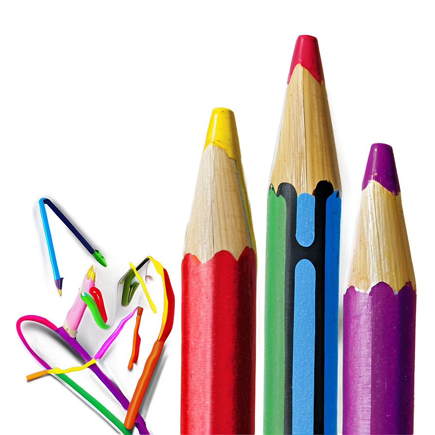 School Crayons Supplies Png 40 PNG Image