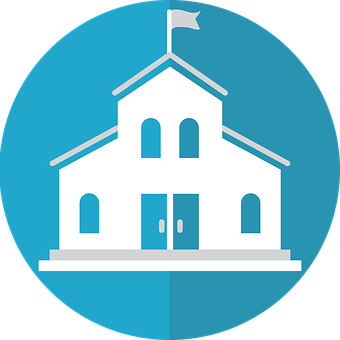 School Icon Graphic PNG Image