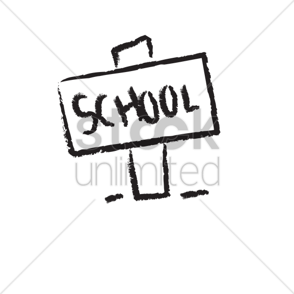 School Stock Signboard PNG Image