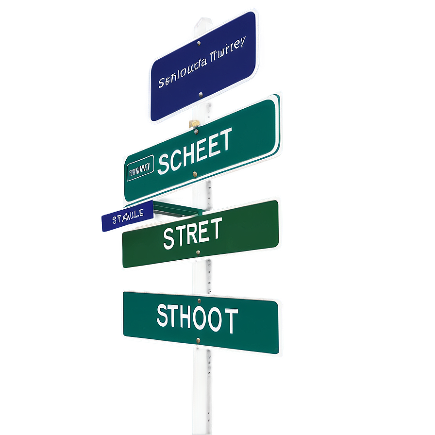 School Street Signs Png Vju PNG Image