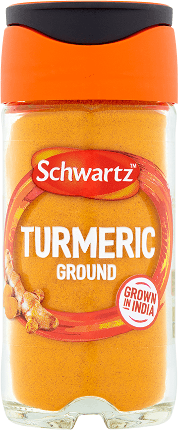 Schwartz Ground Turmeric Spice Jar PNG Image