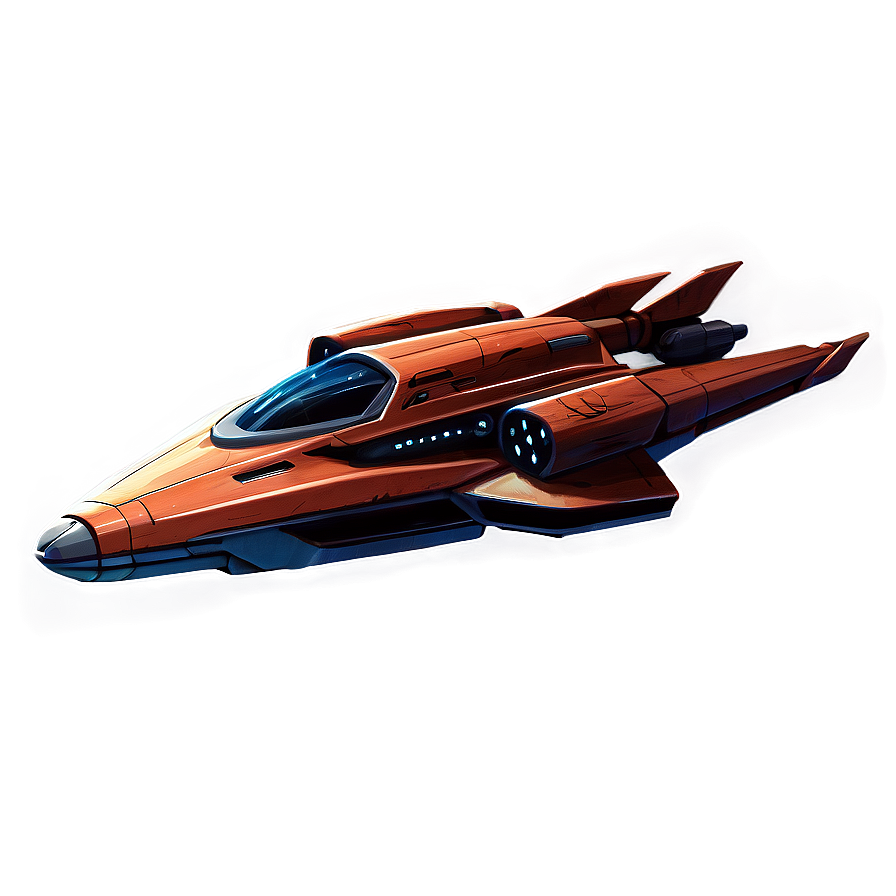 Sci-fi Starship Art Png Nlj PNG Image