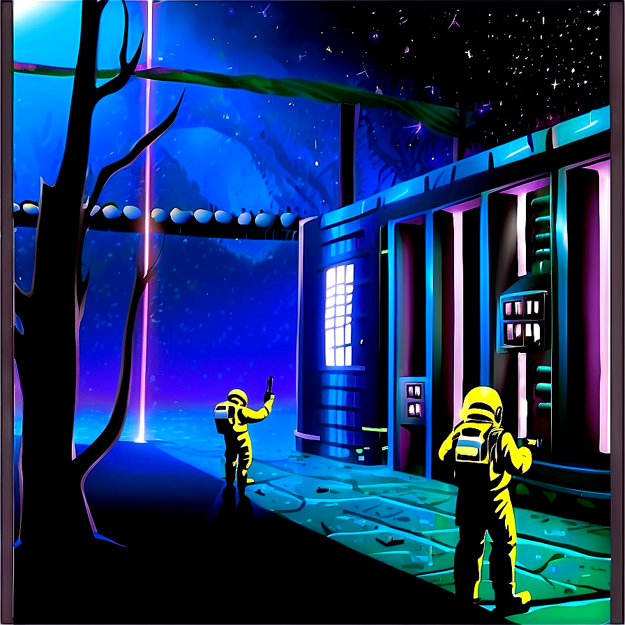 Science Fiction Scene Drawing Png Ybk85 PNG Image