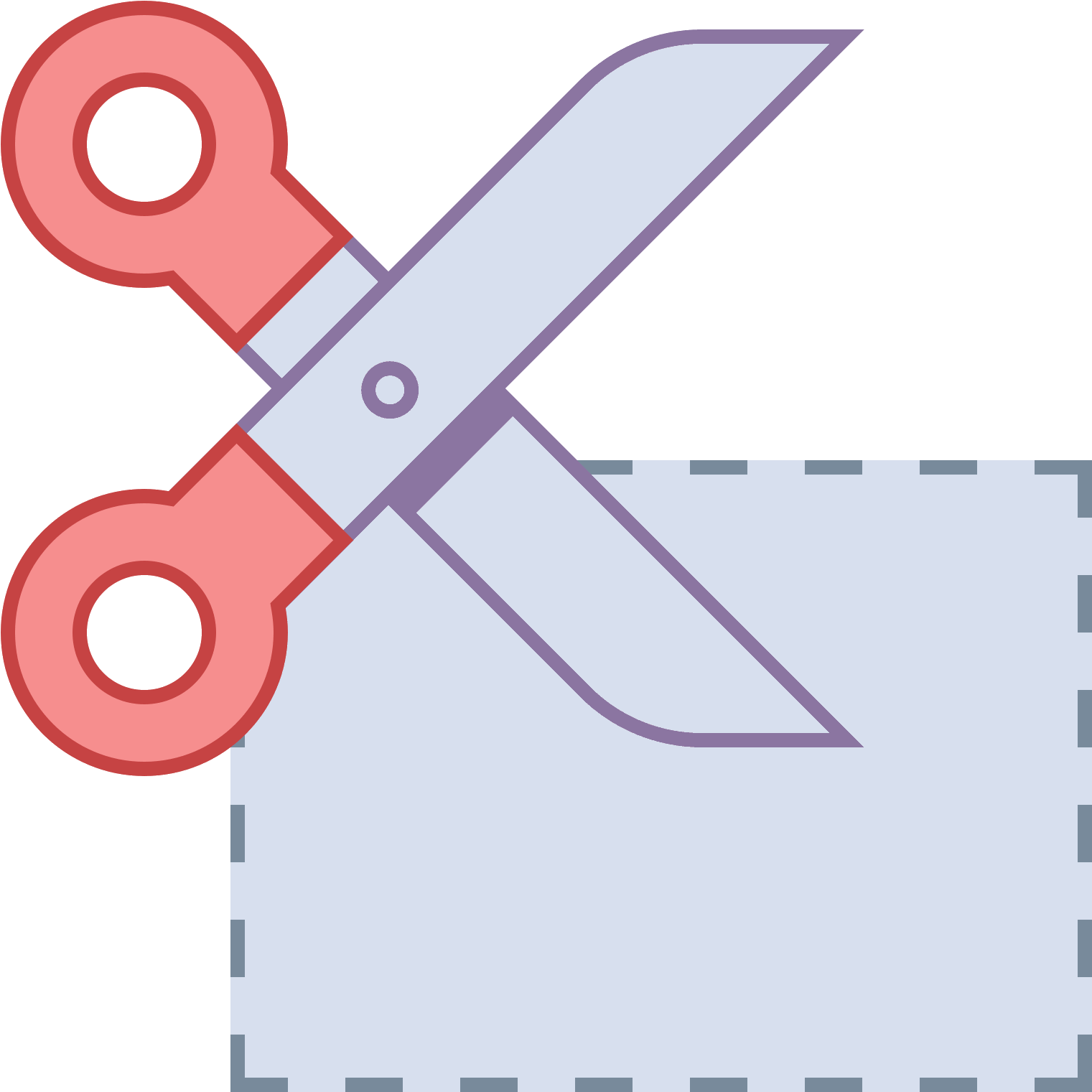 Scissorsand Dotted Line Icon PNG Image